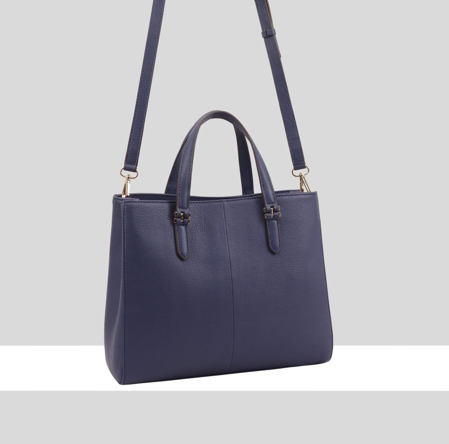 Navy beeindruckten blue handbags australia