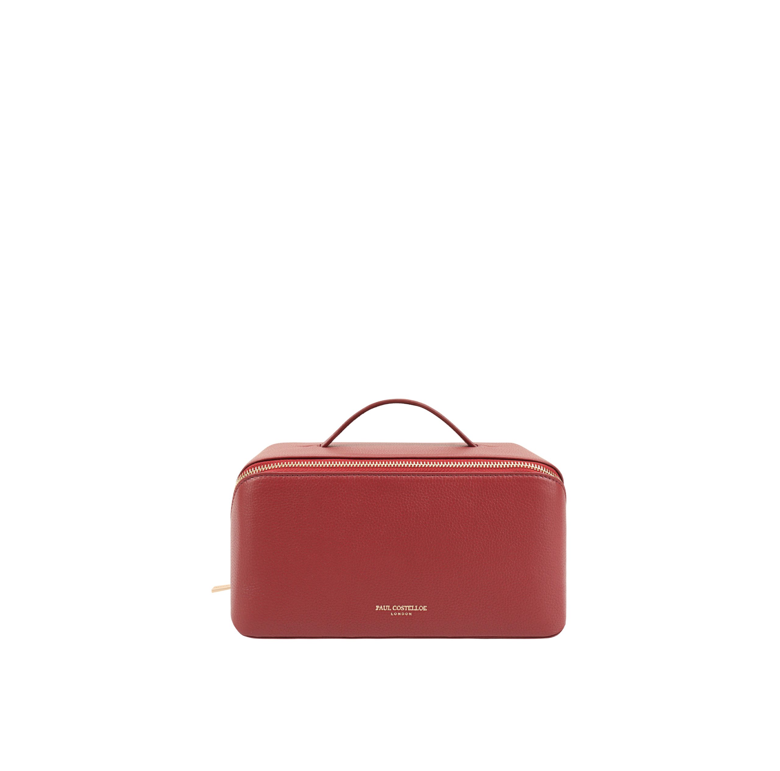 PCW6096Y-Helen-Diagonal-zip-leather-cos-bag-CHERRY-RED-RED-24-FRONT-White-background